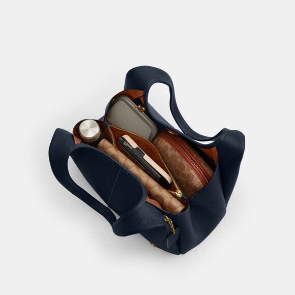 Coach Navy Lana Large Bag NWT - Picture 13 of 13